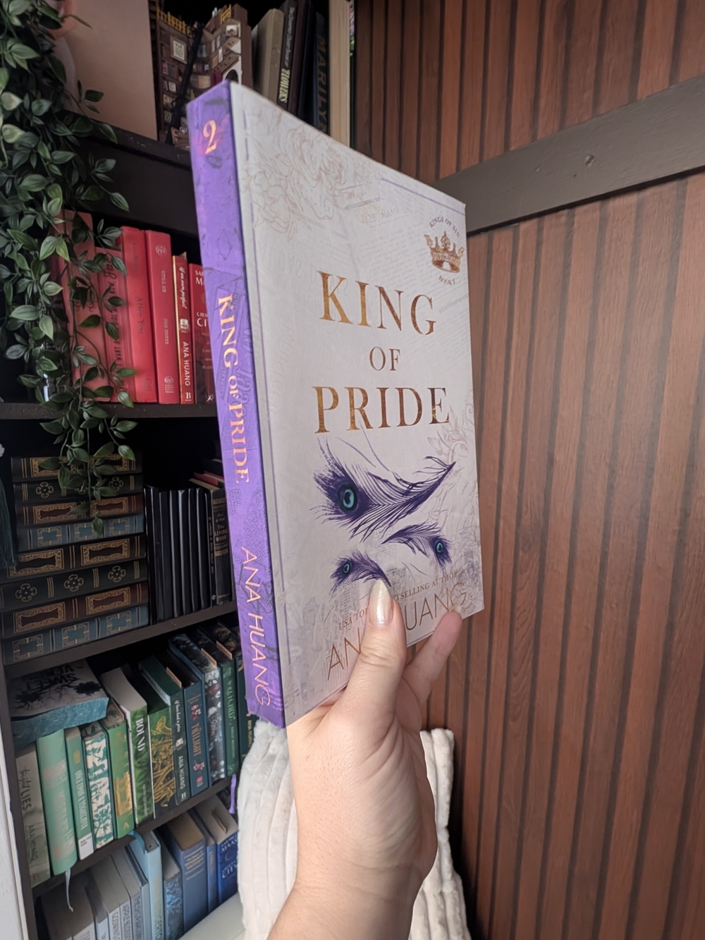King of Pride Decorative Wall Art Print - Purple & White